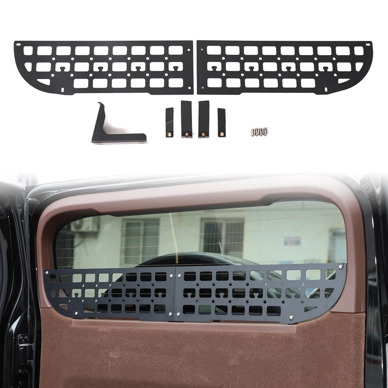 

Для Tank 700 2024 + сетчатая перегородка для хранения задней двери автомобиля, подвесная корзина для хранения, аксессуары для салона автомобиля, алюминиевый сплав