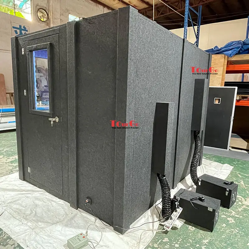 Cabine à prova de som de trabalho privado Hooqu Office Pod Gravação Isolamento Cabine de estúdio vocal à prova de som