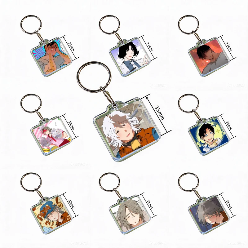 M-Manhwa Mr As F-Farm Acrylic Keychain Handmade Hanging Ornaments for Clothes Backpack Decoration Accessories Gifts with Friends