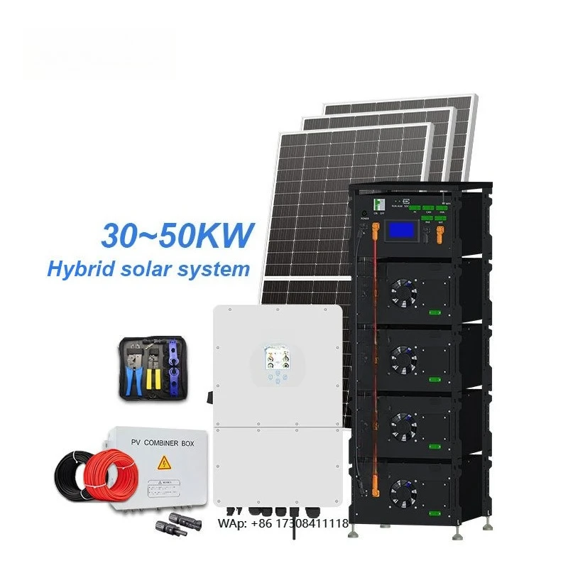 100Kw 150 Kw 300Kw Large Commercial Hybrid  Solar Power Systems 40 Kw 50Kw 60 Kw 150Kva Solar Energy System With Battery