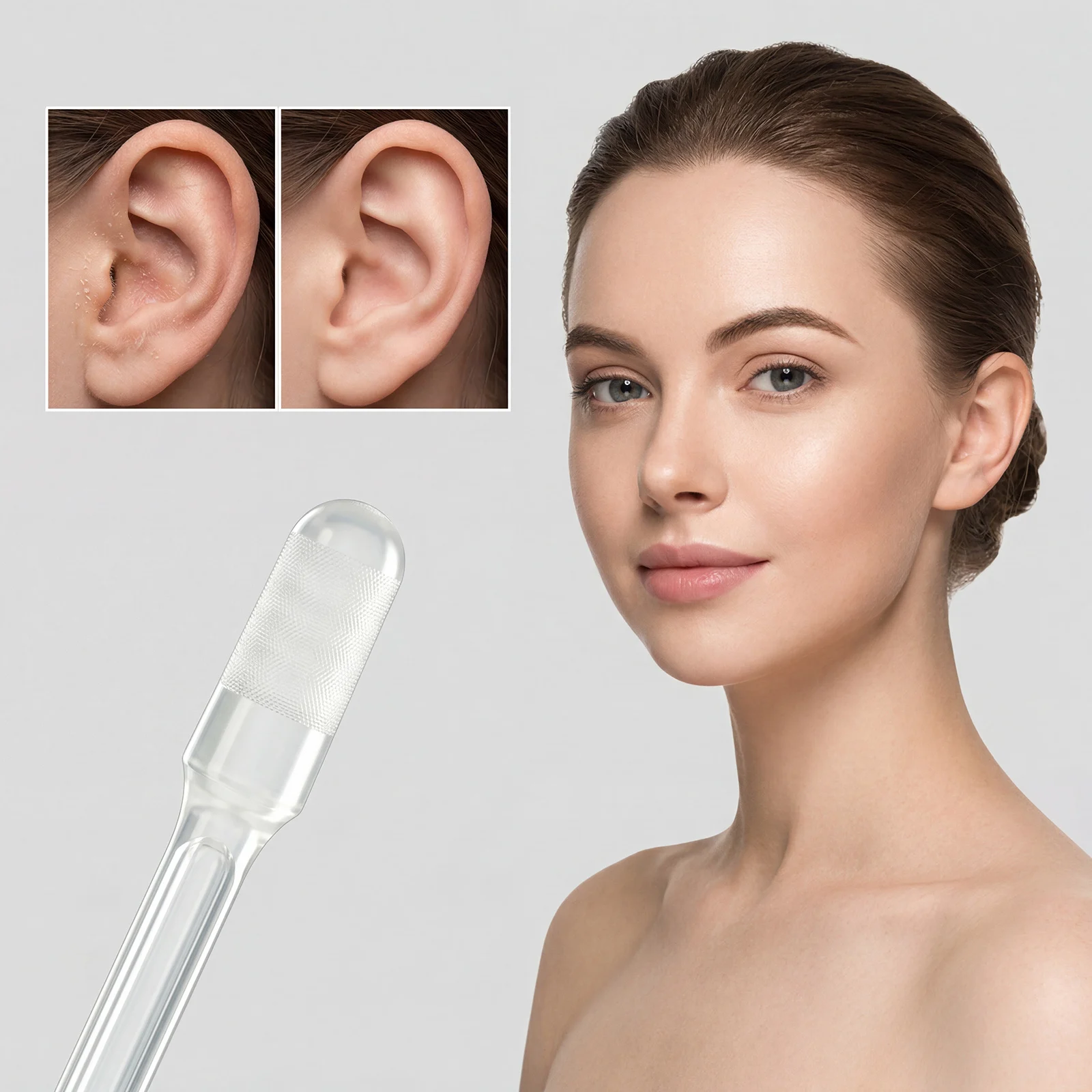24PCS Sticky Ear Digger Ear Digging Tool Ear Wax Cleaning Special Not Hurt Ear Digging Spoon Ear Digging Cotton Swabs