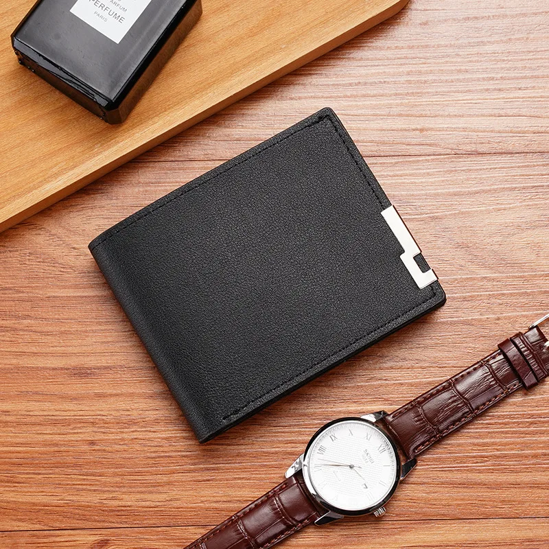 Schedelvleugels, aanduiding vandaag, gedurfde stijl Herenportemonnee Afdrukken Ontwerp Eenvoudig Modern Stijlvol Zakelijk Vader Vriendje Kerstmis L