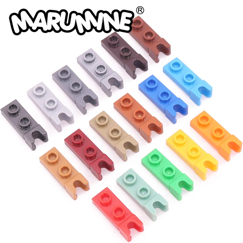 Marumine 14418 Modified Plate Technology Building Blocks Parts 1x2 with Small Tow Ball Socket 30PCS Mechanical MOC Accessories