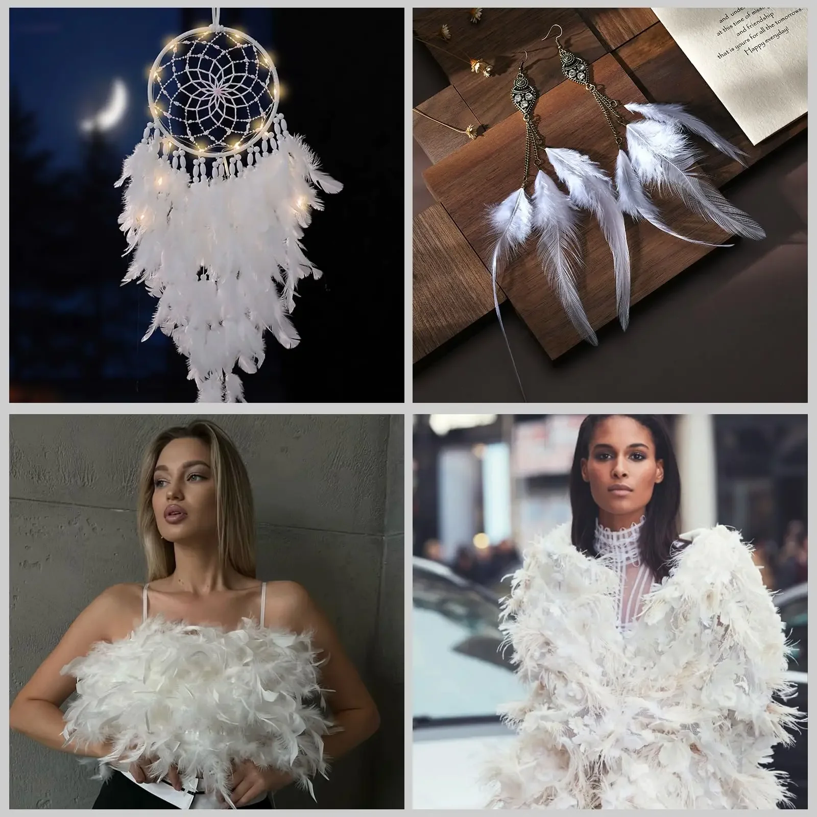 Colorful Chicken Feathers 10-20 cm Natural Pointed Craft Feathers for DIY Dream Catcher Decoration Cat Toys