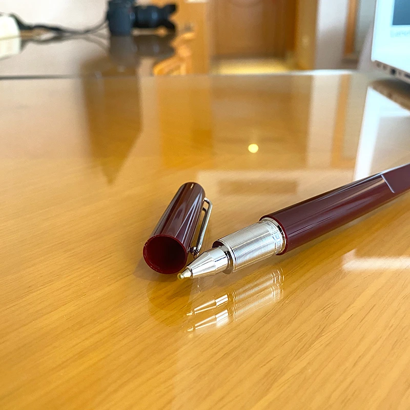 100% Brand New Luxury Wine Red Classic Fountain Ballpoint Pen Signature Pen Office School Writing Supplies Office Stationery