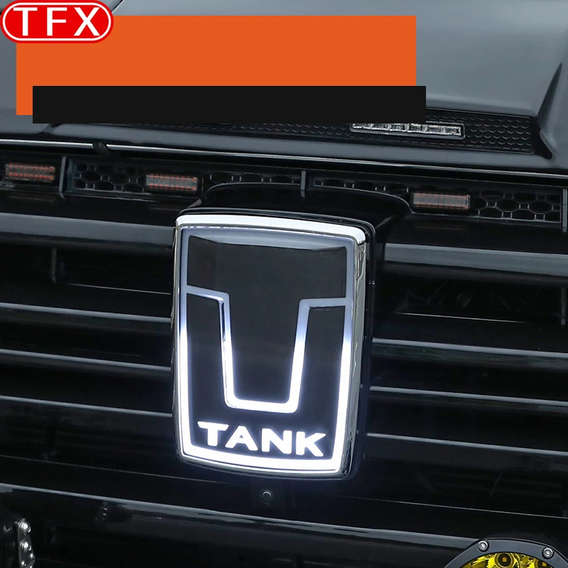 For GWM Tank 500 Great Wall 2022-2024 Car Styling Front Grille Logo LED Light Retrofit Light LED Auto Modification Accessories