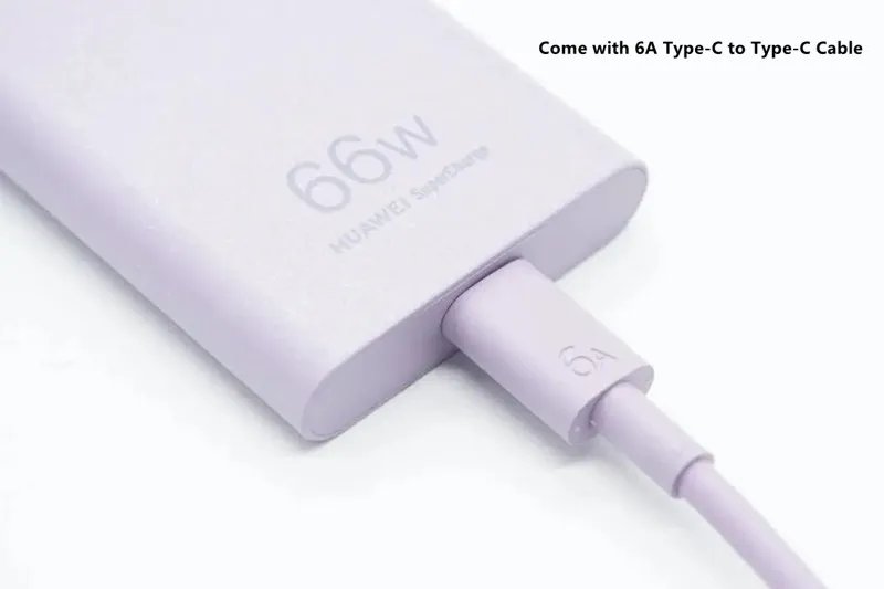 Huawei Slim Universal GaN Charger Max 66W Type-C Output PD Fast Charging For Huawei/iPhone/iPad/MacBook/Matebook