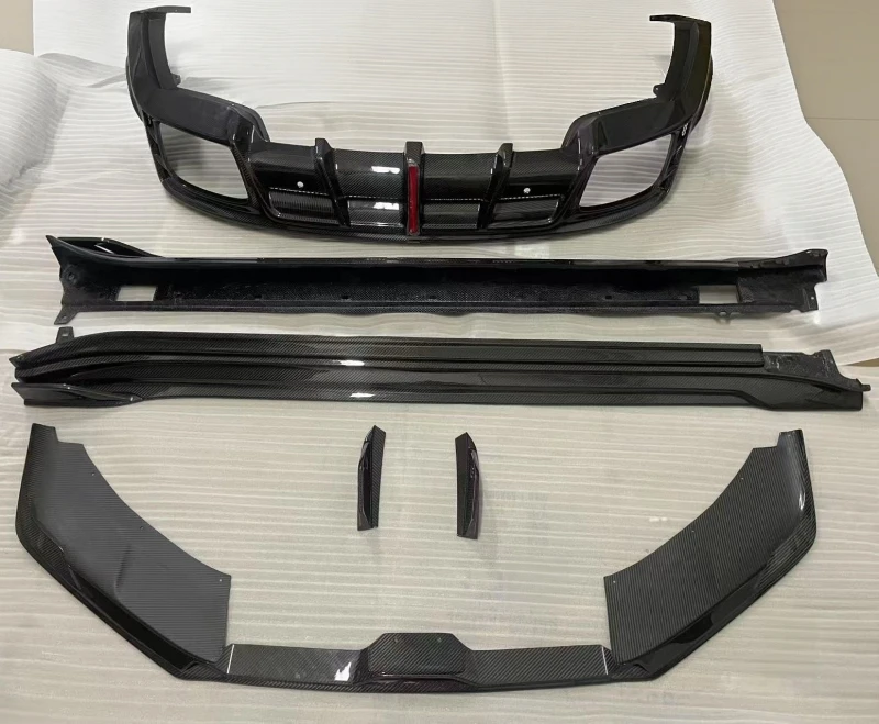 Body Kit For Porsche Panamera 976 2024-2027 Front Lip Rear Diffuser Side Skirt Bumper Trim Spoiler Carbon Fiber Upgrade Splitter
