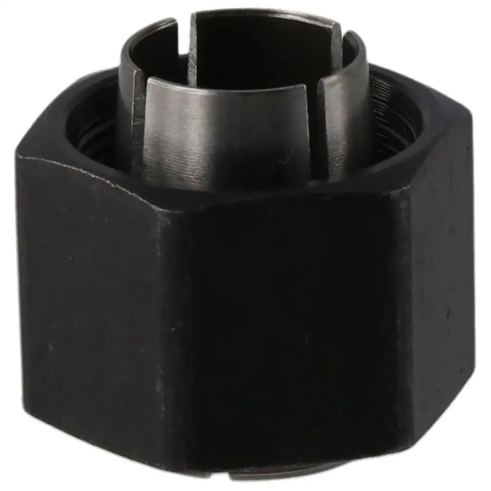 

Portable Steel Router Collet Replacement Black Silver Router Collet M19 1/2" Carving machine collet Worker