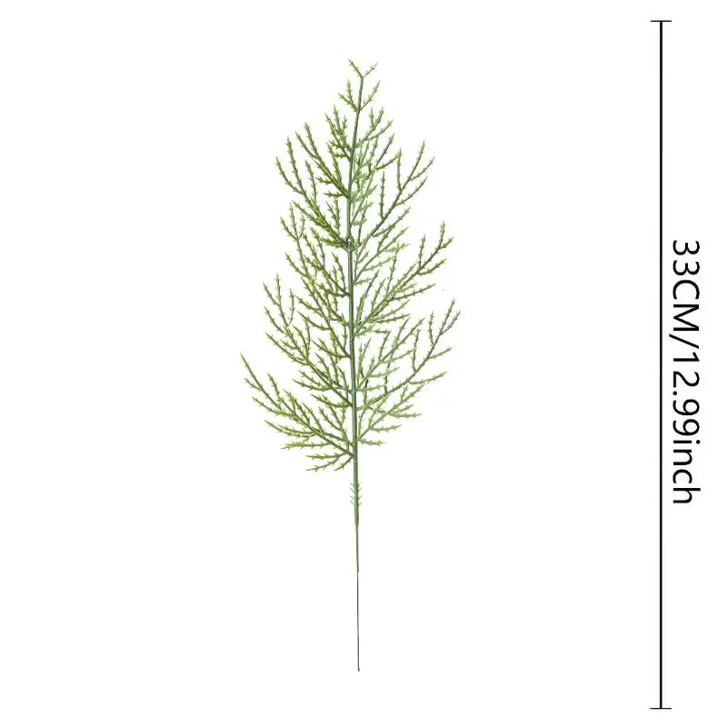 10 قطعة نباتات اصطناعية فروع الصنوبر دائم الخضرة الصنوبر يترك Sprigs عيد الميلاد الجذعية DIY بها بنفسك إكليل هدية عيد الميلاد ديكورات المنزل