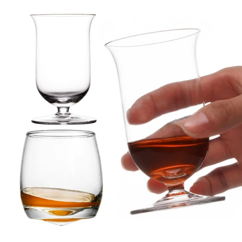 150-200ml European Classical Crystal Glass Whisky Tulip Bar Tasting Fragrance-Smelling Cup Red Wine Brandy Small Goblet