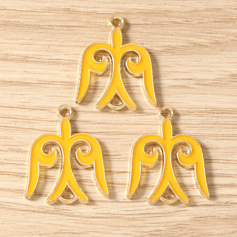 Tusember 20 Stück 20*23mm Kawaii Emaille Niedliche Schwalben-Vogel-Totem-Anhänger Schmuckherstellung Armband Halskette DIY Ohrringe Bastelzubehör – Detail 5