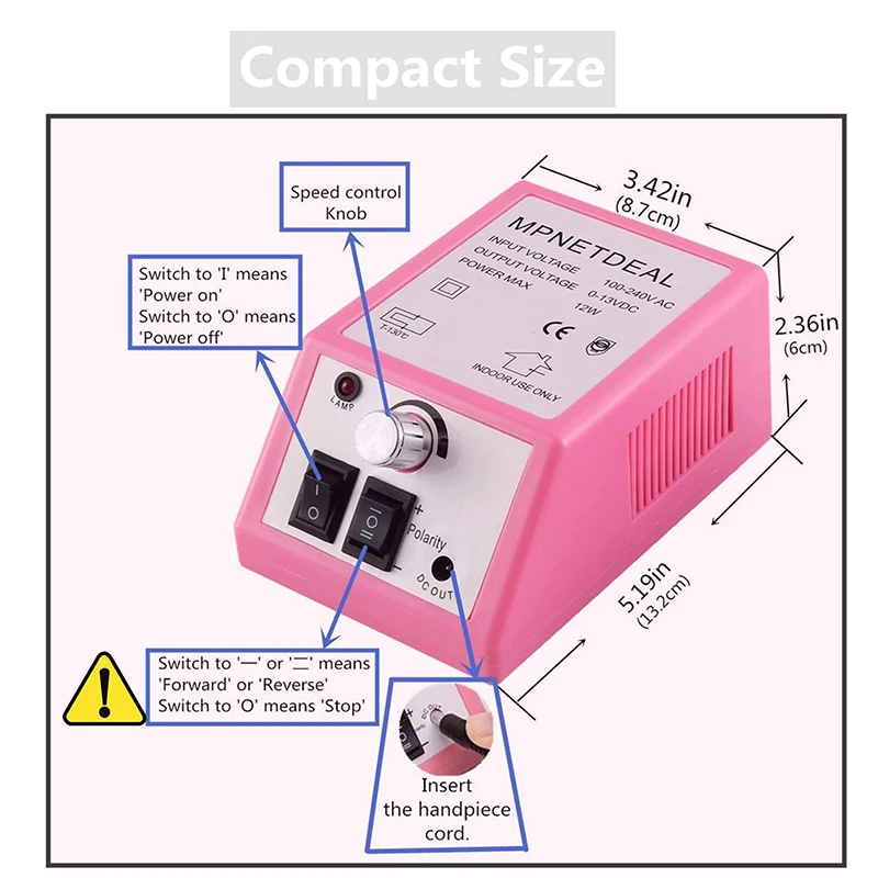 20000RPM Professional Nail Drill Machine Set Nail Files Drill Bits Gel Polish Remover Tools Low Noise Cutters Nail File Kit