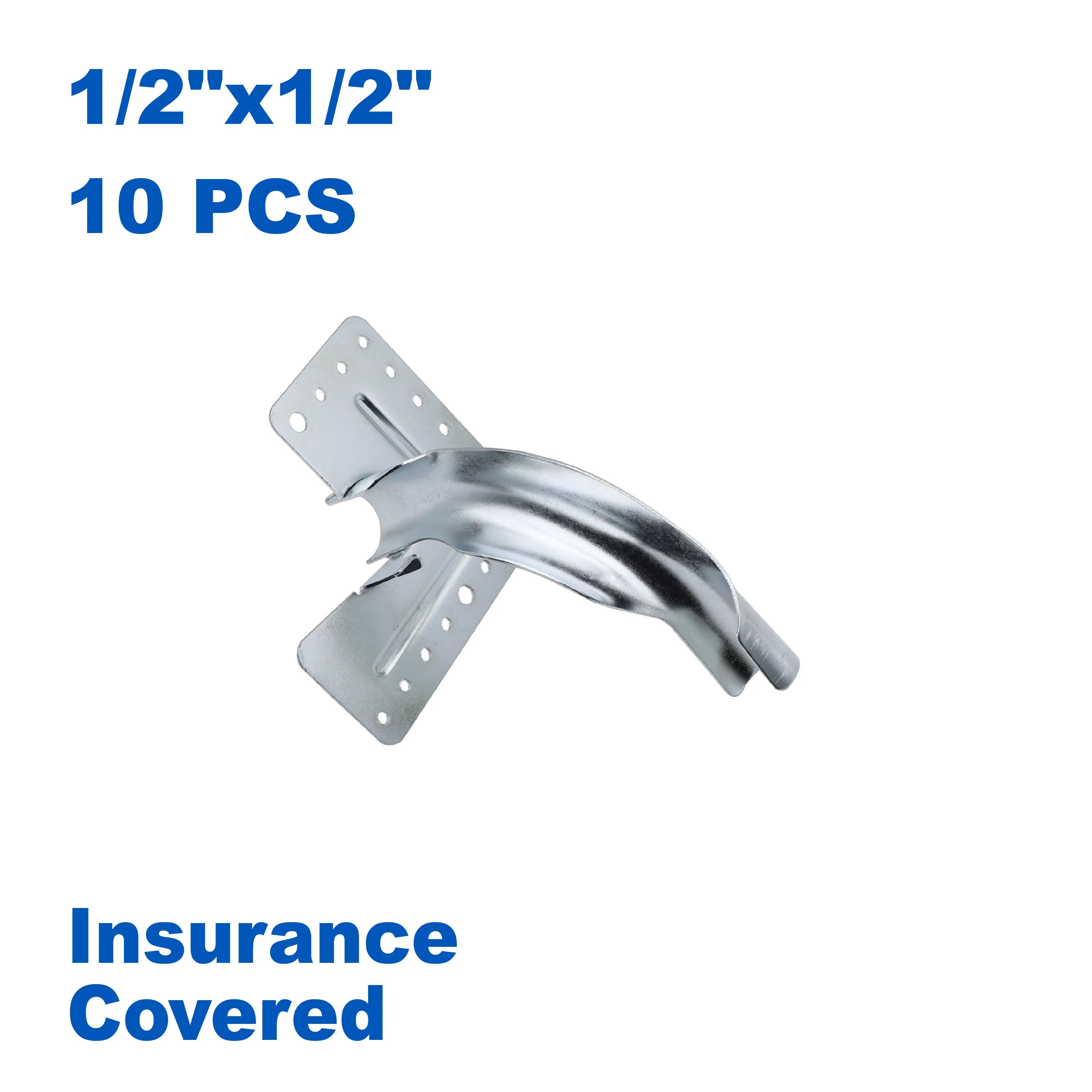 

KING SMART 1/2" Pex Tubing Bend Support With Mounting Plate; Iron; 10 Pcs/Case; 81355