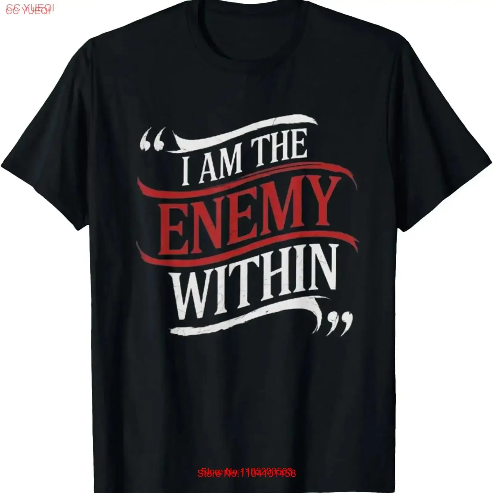 I Am The Enemy Within T Shirt S 5XL vintage Washed Unisex Soft homme graphic Casual Comfortable Stylish fashion