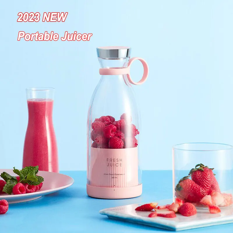 2023 Upgraded Portable Juicer 450ml USB Magnetic Suction Charging Mixer Kitchen Multifunctional Blander Outdoor Sports Juice Cup