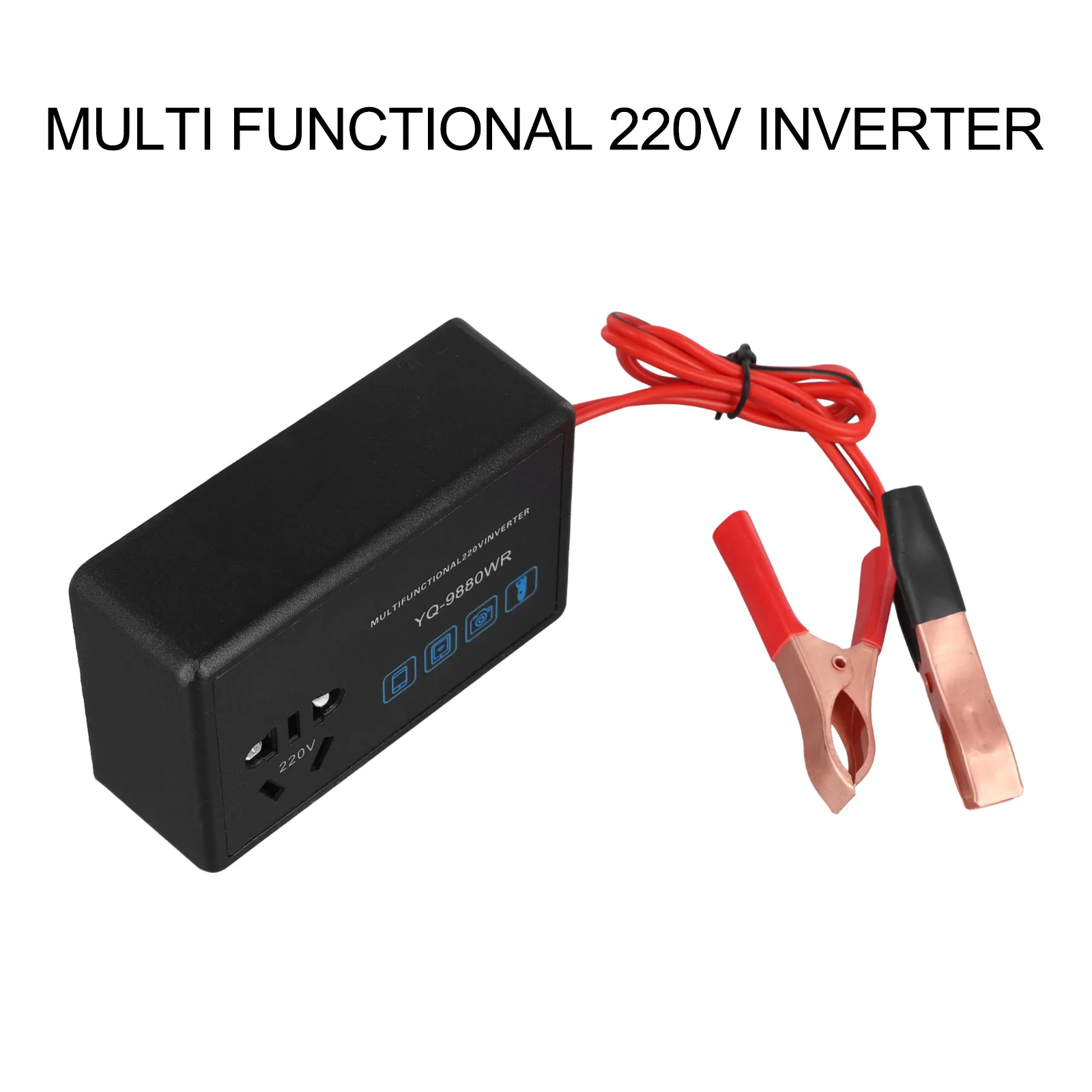 Car Inverter Charger DC 12V 24V To 220V Wear-resistant Construction Direct Battery Installation For 24V Models