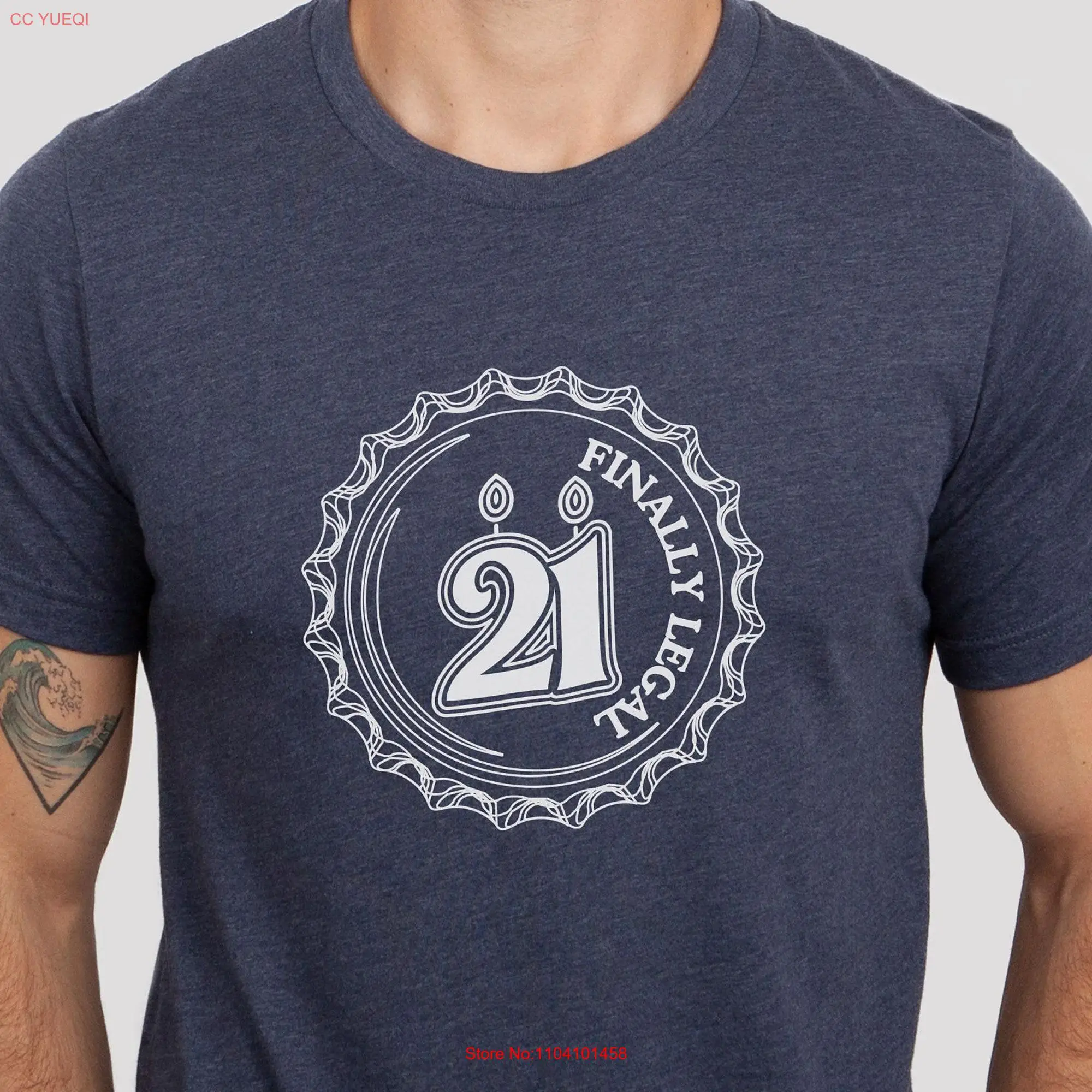 21 Birthday T Shirt for Him Her Vintage EST Minimal Funny B Day 2003 long or short sleeves