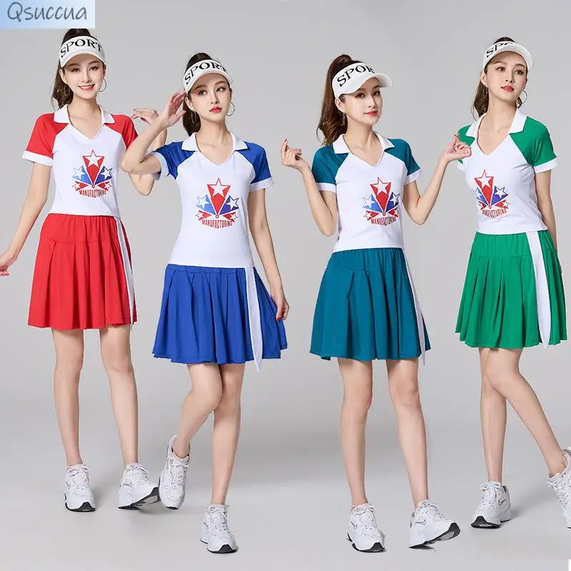 Square Dance Clothes Sports Suits Ghost Step Dance Middle-Aged and Elderly Collective Group Dance Clothes