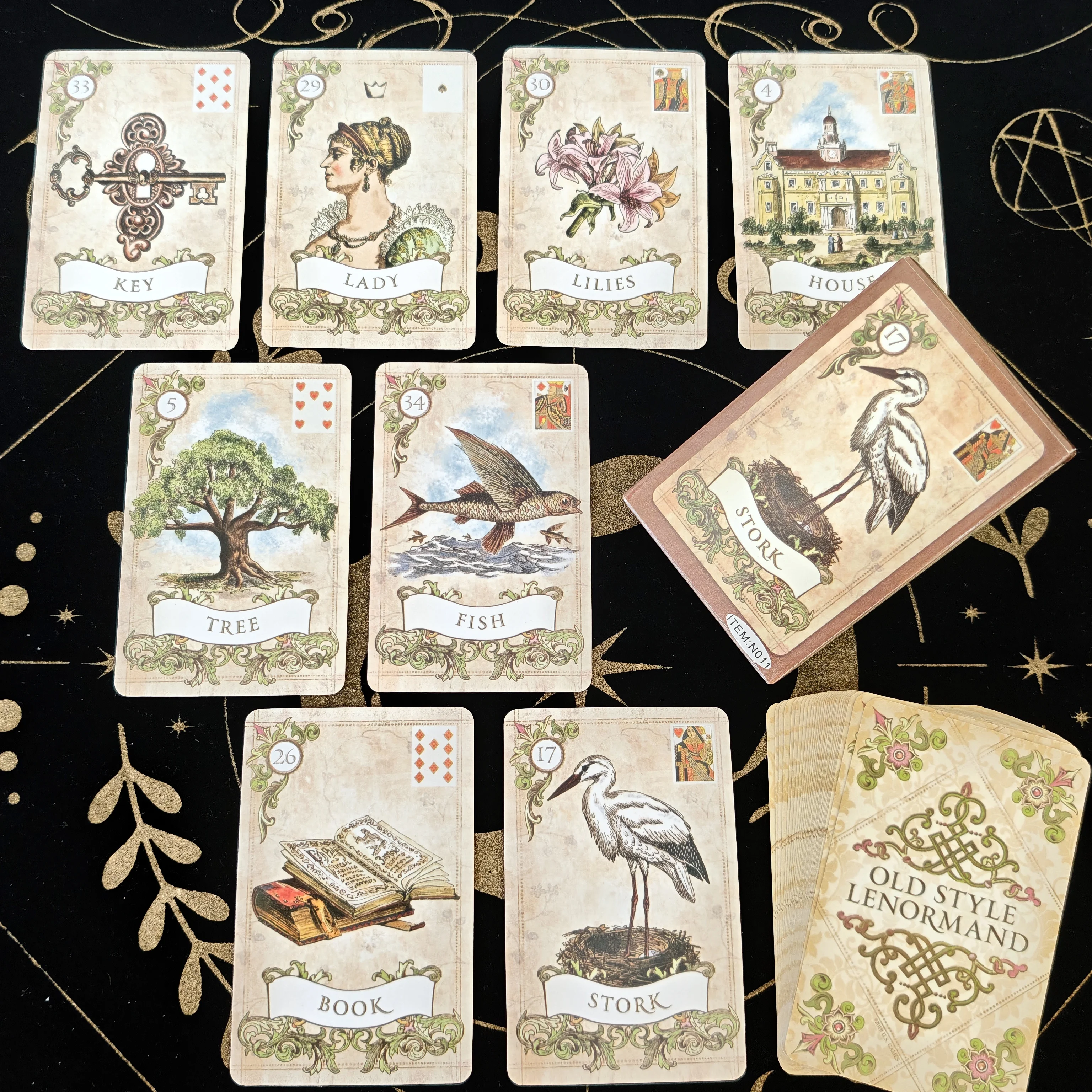 

Old Style Lenormand Oracle Card Tarot Card Party Prophecy Divination Board Game