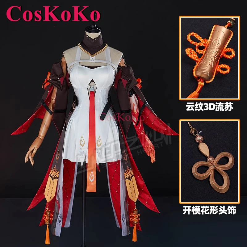 CosKoKo Changli Cosplay Game Wuthering Waves Costume Sweet Lovely Uniform Dress Women Halloween Party Role Play Clothing XS-XL