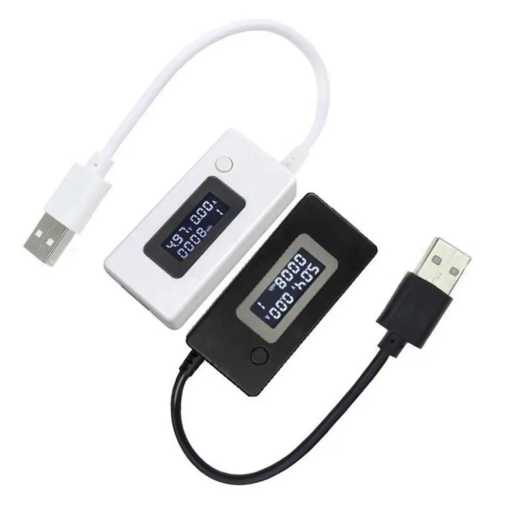 KCX-017 USB Voltage Current Tester Meter LCD Display 3-7V 50mA-3.5A Capacity Counter For Phone Power Bank For Charger Detection