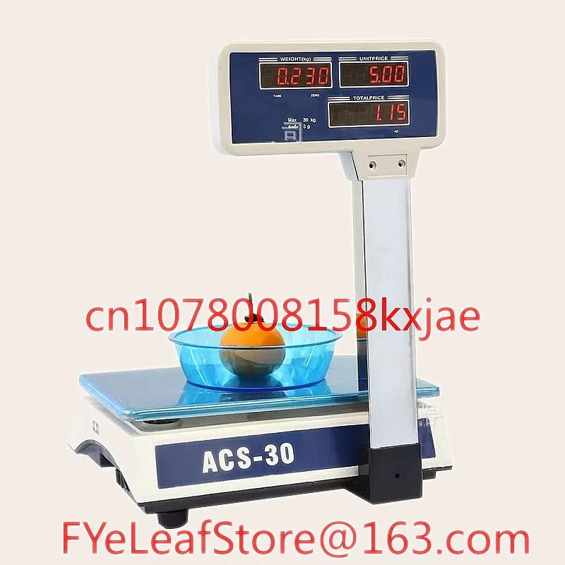

Electronic LCD Touch Floor-to-Ceiling LED Vertical Rod Scale 30kg/40kg for Vegetables Fruits