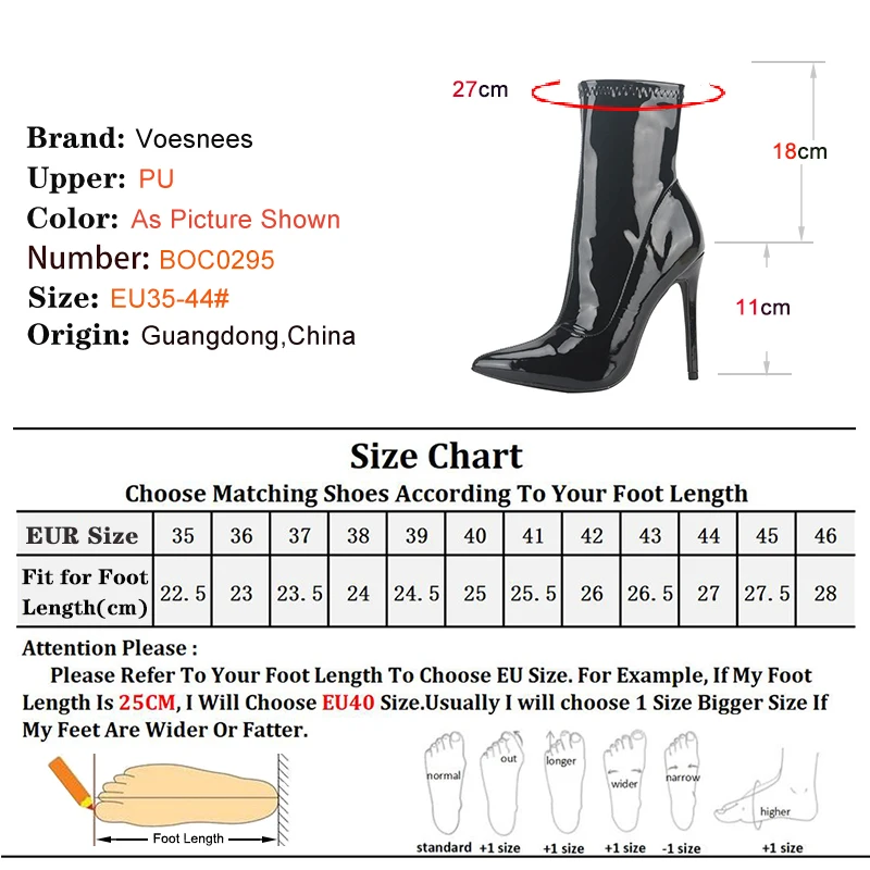 10CM Women Ankle Boots Side Zipper Thin Heels Short Boot Glossy Patent Leather High Heels Office Autumn Shoes For Woman Footwear