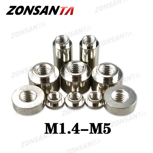 Tuerca de cobre de soldadura de parche SMTSO, tuercas de columna de cobre de soldadura SMD M1.4M1.6M2M3M4, placa PCB de orificio pasante, módulo Pcie, tuerca de soldadura