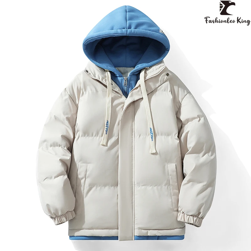 

Unsex Winter Jacket Parkas Thicken Warm Coat Mens Hooded Jackets Solid Color Parka Coat Women Fashion New Hoodie Streetwear