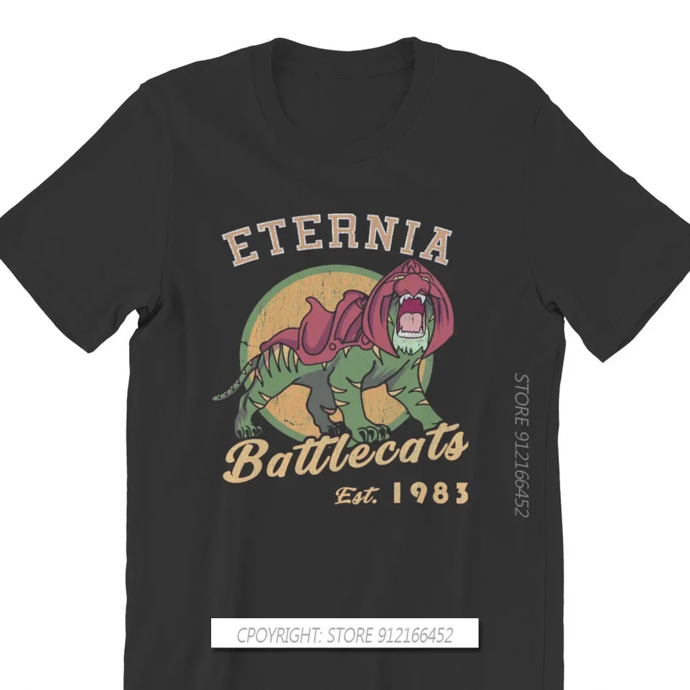 Battlecats Crew Neck TShirt He-Man And The Master Of The Universe Battle Cat Grayskull Anime Classic T Shirt Men Tops Plus Size