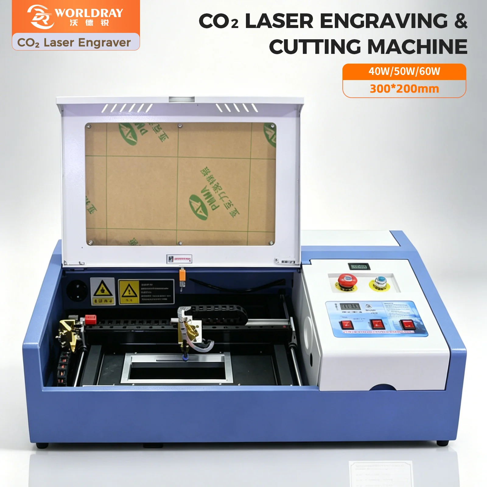 

DR-3020C CO2 Laser Engraver and Cutter 80/100/130/150W for Acrylic Engraver Wood Leather Fabric Cutting with Factory Price
