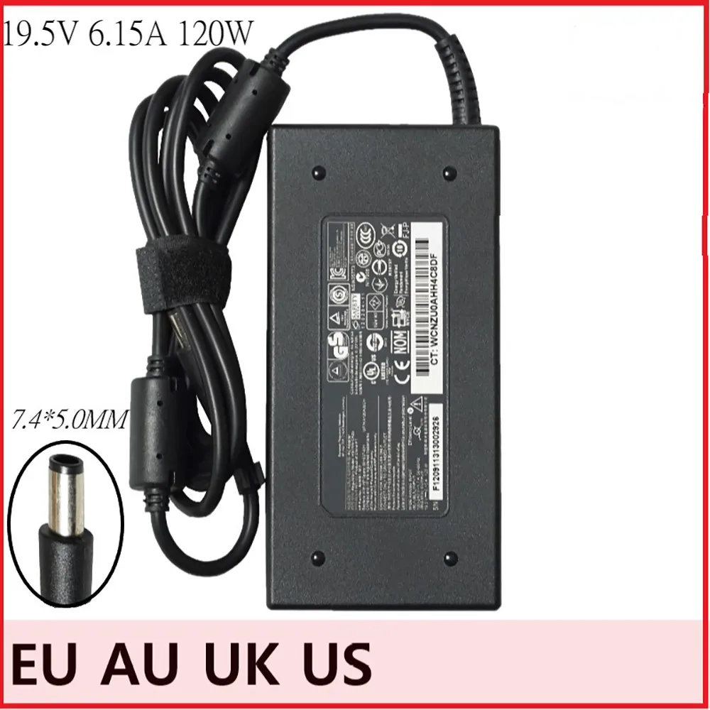 Slim 120W 19.5V 6.15A AC Adapter for HP Pavilion 27-r000 27-r100 MS224a ProOne 400 440 600 G4 AIO Power Supply PA-1121-52HH