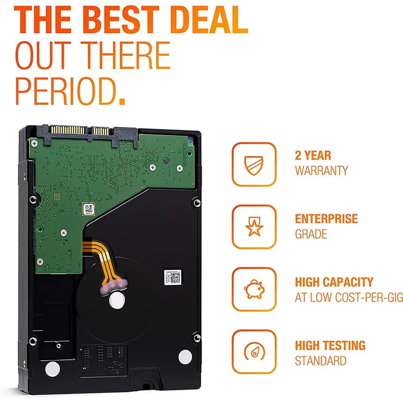 Seagate Hard Disk Drive, Hard Disk Drive HDD 8TB Exos 7E8 SATA 6.0 Gb/s 7200RPM 256MB Cache 3.5 inci Server perusahaan PC Hard Disk Drive Internal