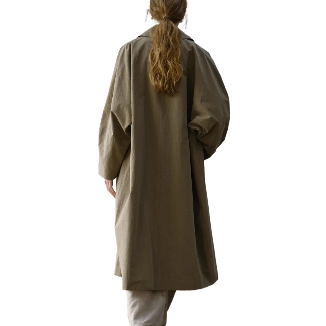 2026 New British Style Mid-Length Windbreaker Coat Women's Retro Simple Loose Versatile High-end Coat