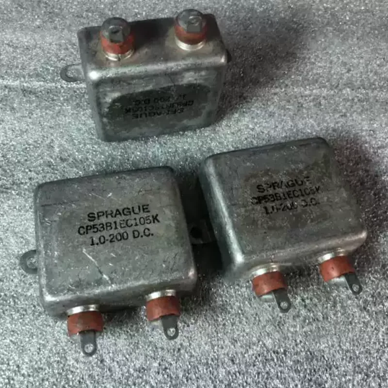Antique American SPRAGUE Sibi 200V 1UF CP53B1EC105K Frequency Division Coupled Oil Immersed Capacitor
