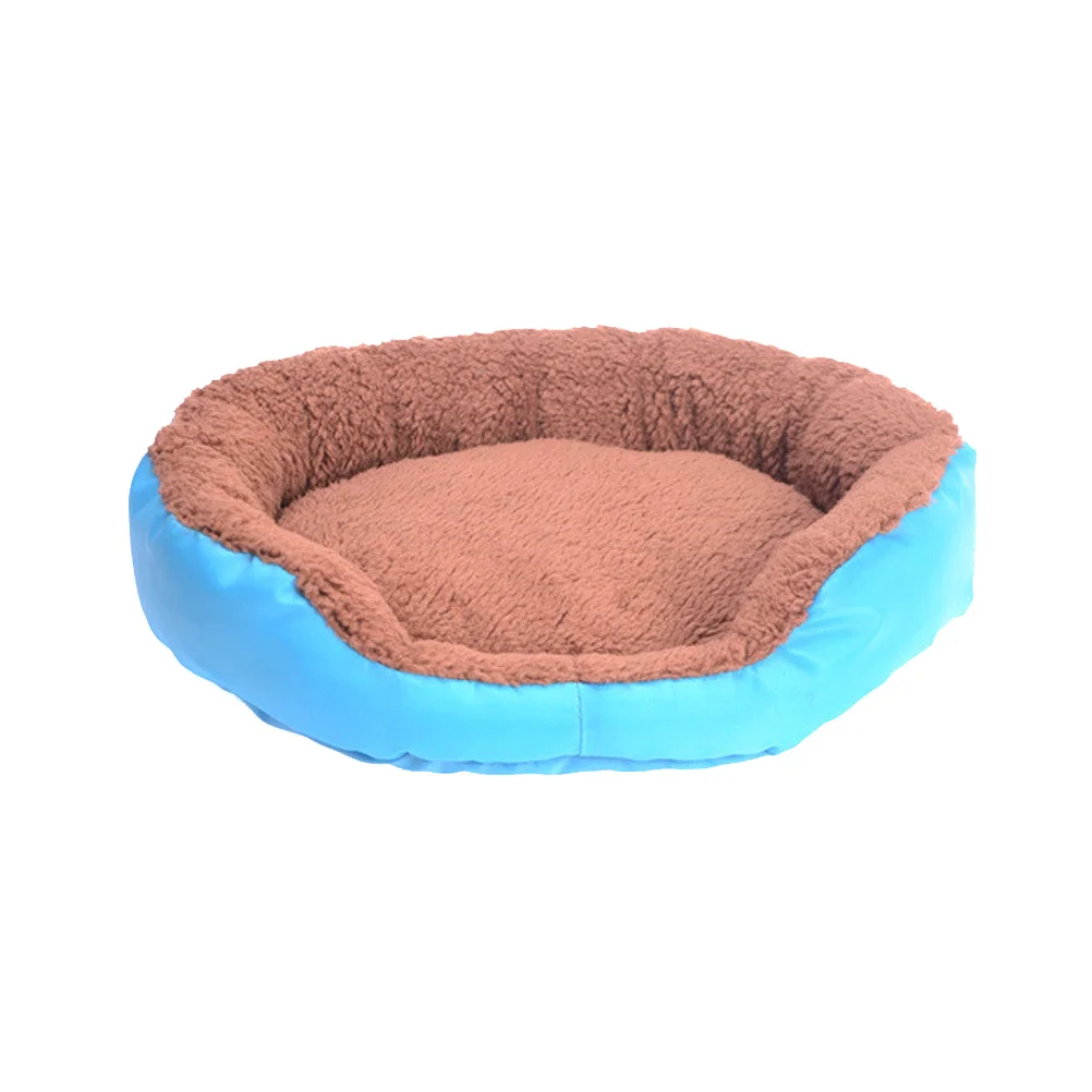 

Cozy Dog Cat Bed Cushion Pet Bed Soft Cotton Durable Oxford Fabric Warm Comfortable Blue Size M Pet Warm