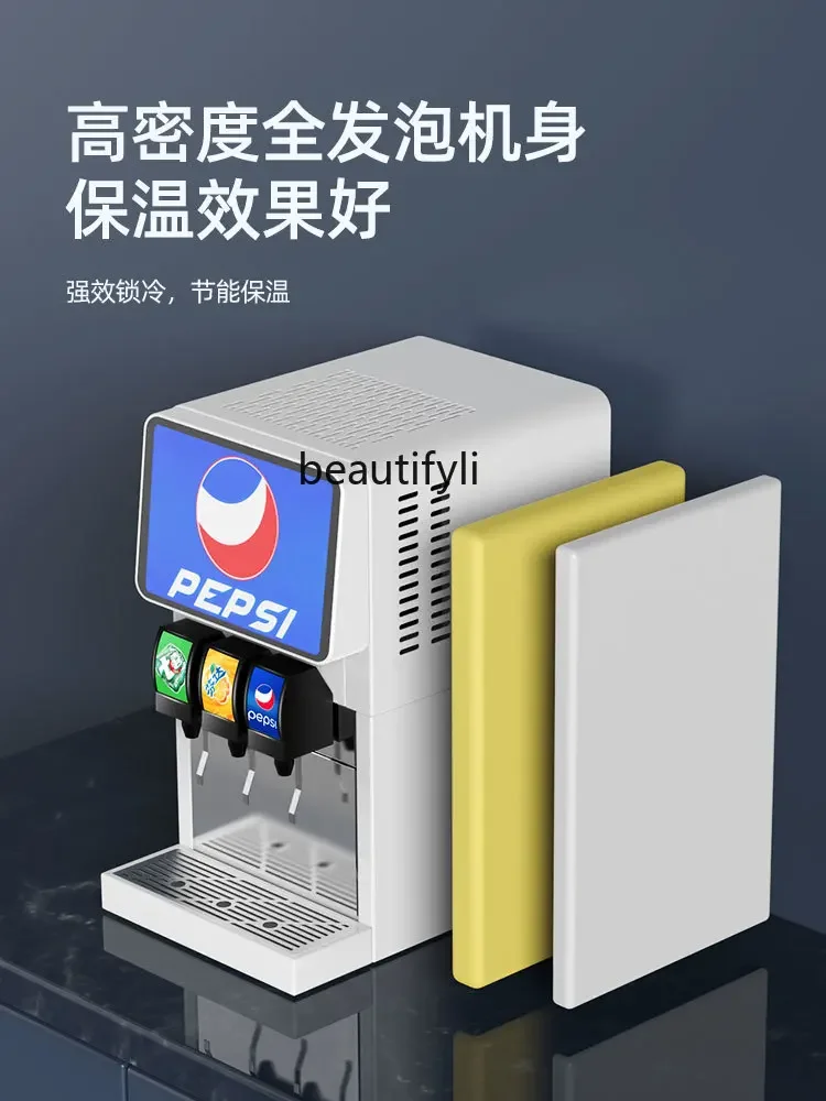 E132 Commercial Syrup Ready-to-Adjust Cold Drink Machine Ready-to-Adjust Three-Valve Buffet Carbonic Acid Automatic Beverage Mac