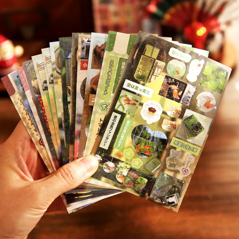 30 sheets/Piece Kawaii Juice Cake Decorative Stickers Journal Phone Sticker Book Kids Gift School Stationery