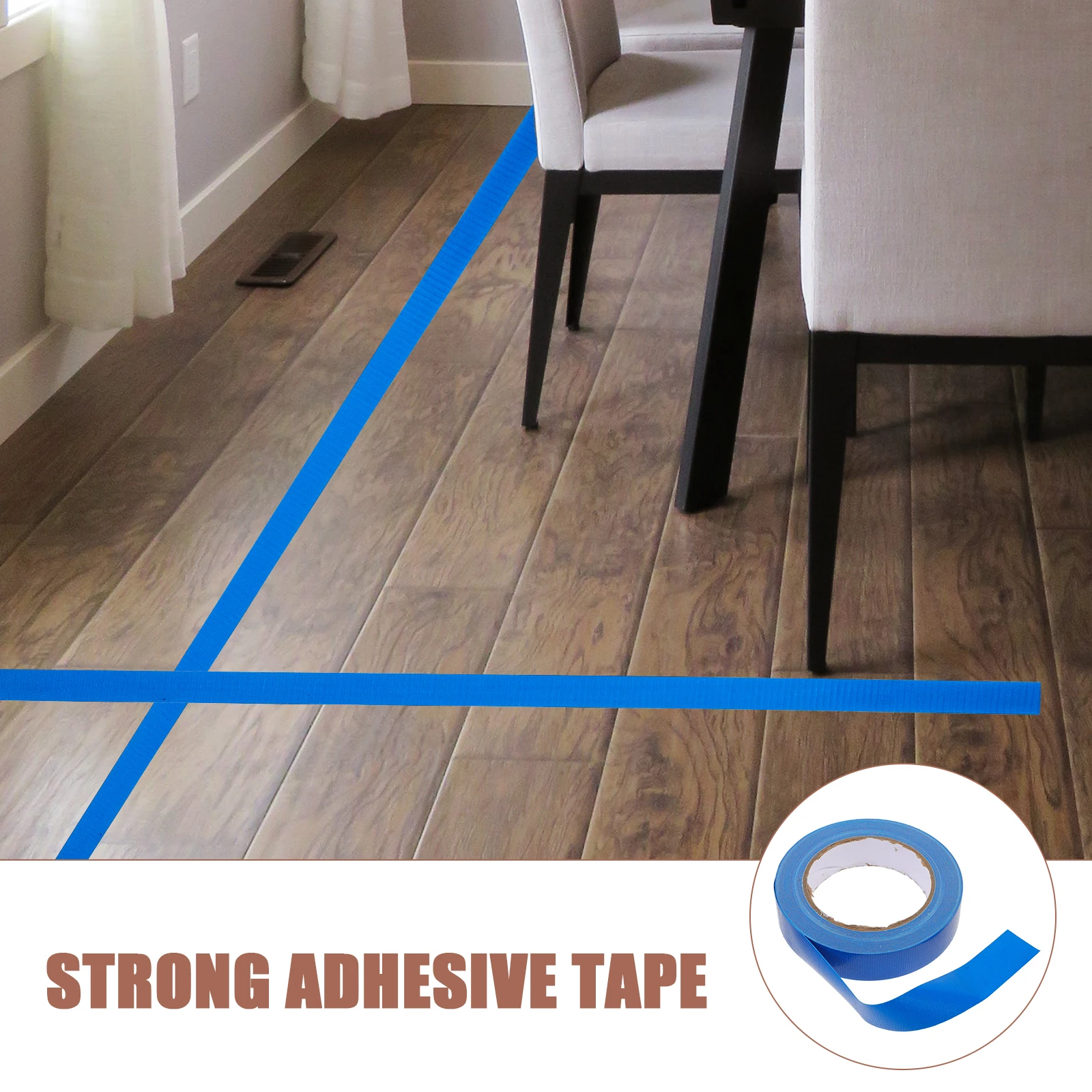 

Carpet Tape Duct Outdoor Rug Binding Floor Multifunction Heavy Duty Blue Double-sided Marking