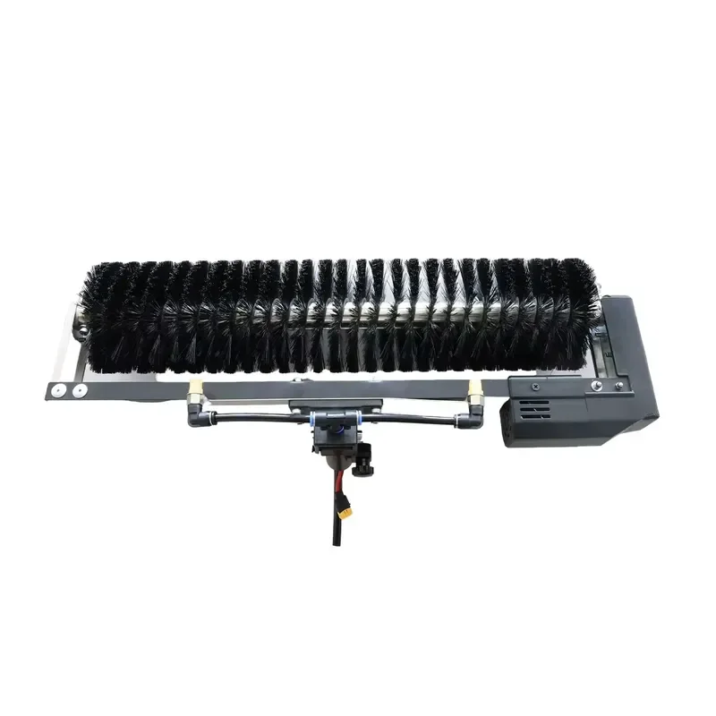 Telescopic Solar Panel Cleaning Brush 3.5m to 7.5m Extendable Pole with Rotating Roller Head for Outdoor Photovoltaic Module