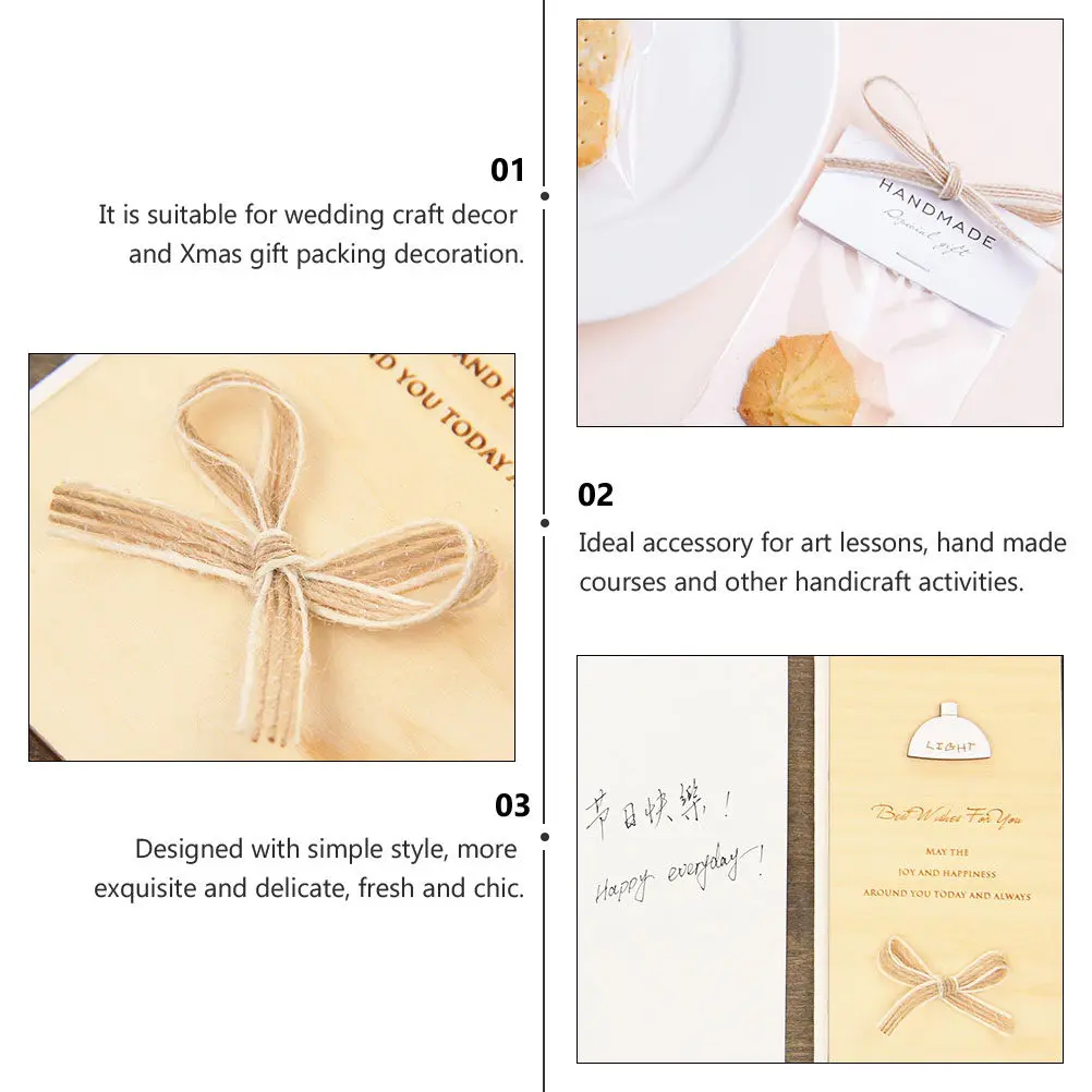 2Pcs DIY Burlap Ribbons Fish Silk Linen Eco-Friendly Wedding Retro Gift Packing Xmas Wrapping Ribbon Decor Burlap Ribbons
