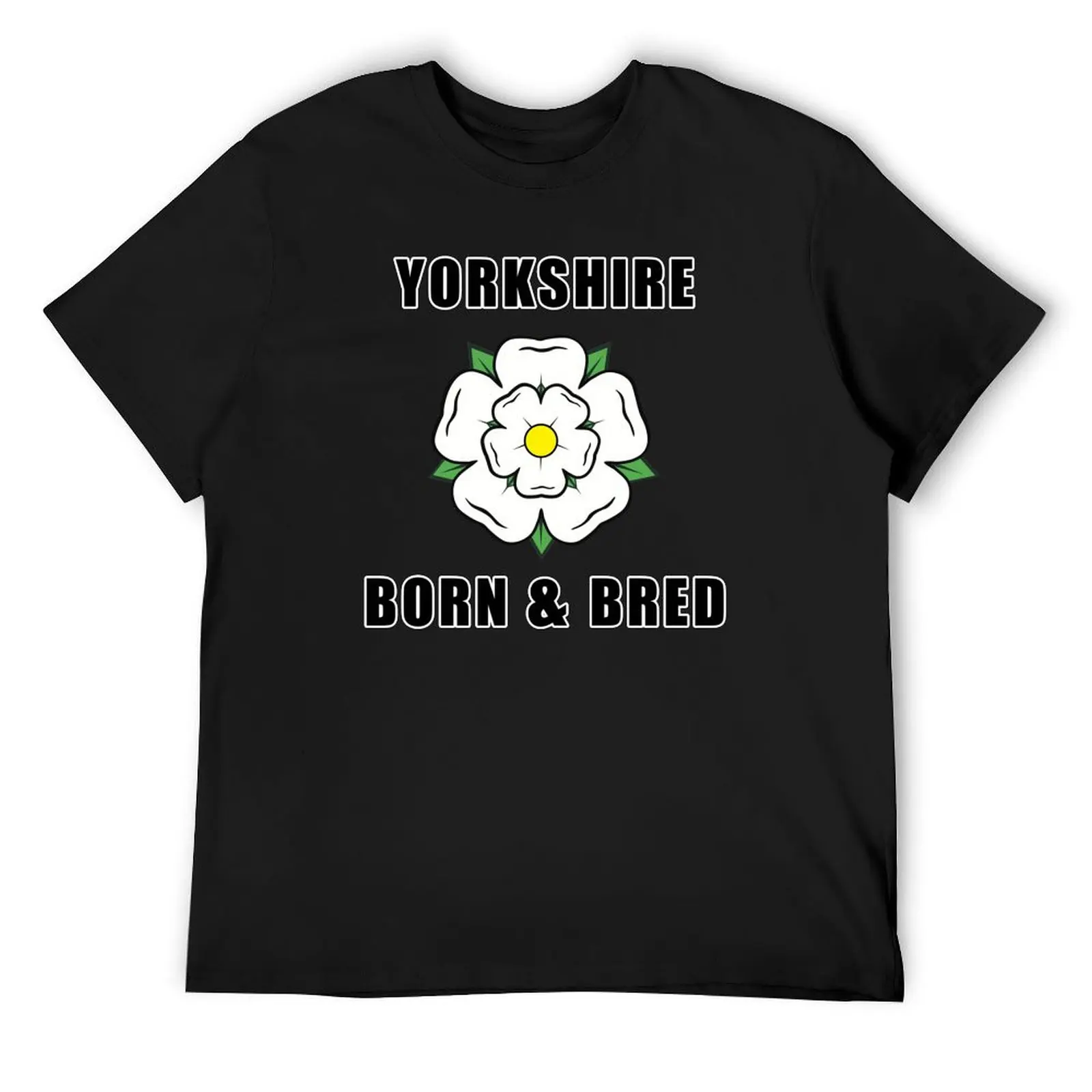 

Yorkshire Born & Bred - Yorkshire Rose - Invert Design T-Shirt designer shirts oversized graphic tee mens vintage t shirts