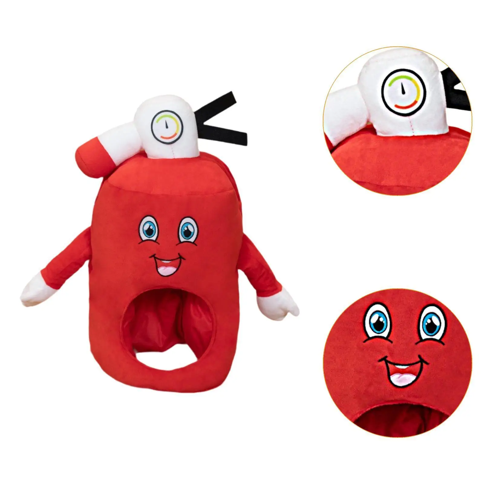 Brandblusser Hoed Cosplay Creatief Leuk Kostuum Accessoires Hoofddeksel Kostuum Cap voor Carnaval Party Fancy Dress Halloween Vakantie