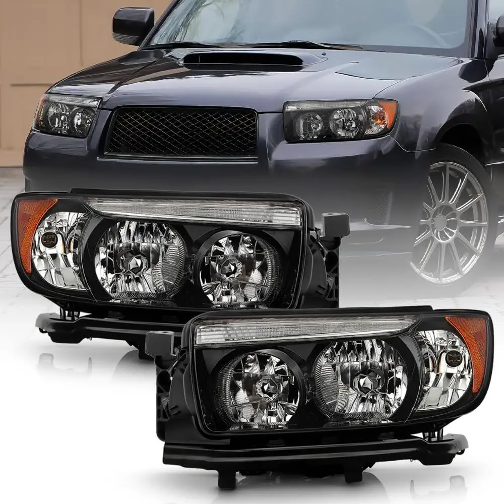 

Для Subaru Forester 2006-2008 годов: Заводские черные фары в сборе (левая+правая) для замены