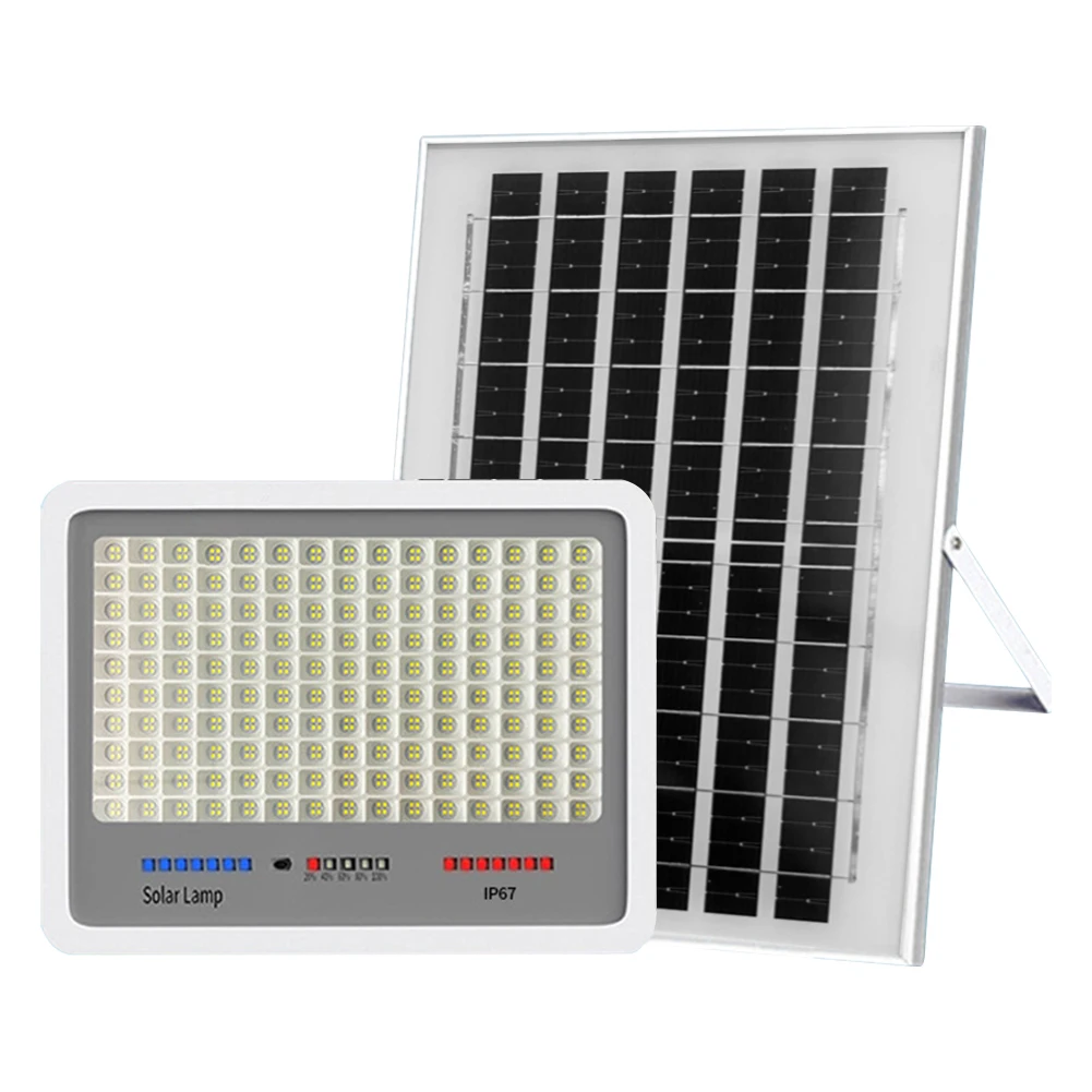 تعمل بالطاقة الشمسية LED كشاف ضوء IP67 مقاوم للماء أضواء أمنية خارجية متعددة أوضاع أضواء خارجية توقيت لحديقة فناء #1