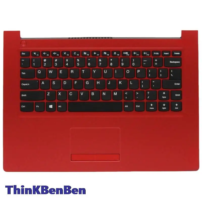 US English Red Keyboard Upper Case Palmrest Shell Cover For Lenovo Ideapad 310 14 14ISK 14IKB 14IAP 5CB0L35749