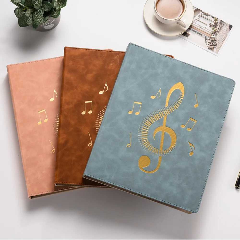 

Flexible Loose Leaf Music Score Folder 20 Pages Writable Piano Music Sheet File Folder Fits Letter Size Detachable