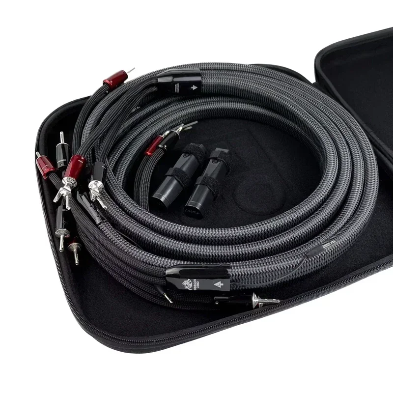 Paar Dragon Bi-Wire-Lautsprecherkabel PPS Silver Bass + Zero Lautsprecherkabel Full-Range HiFi Audio