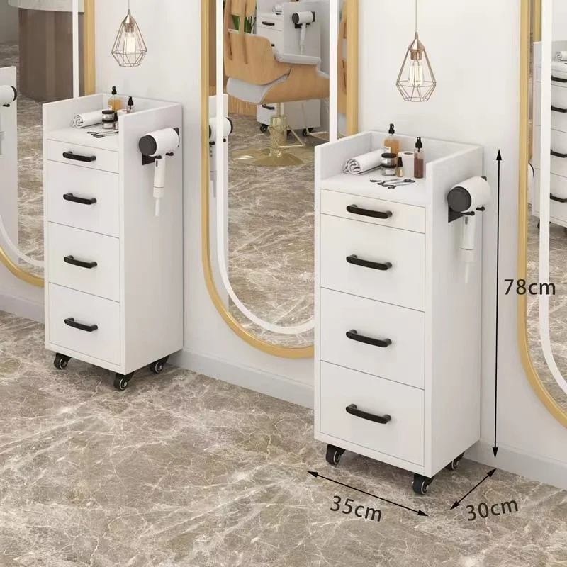 

Профессиональные белые вращающиеся парикмахерские спа-тележки для лица, металлические парикмахерские, салон красоты, парикмахерские тележки